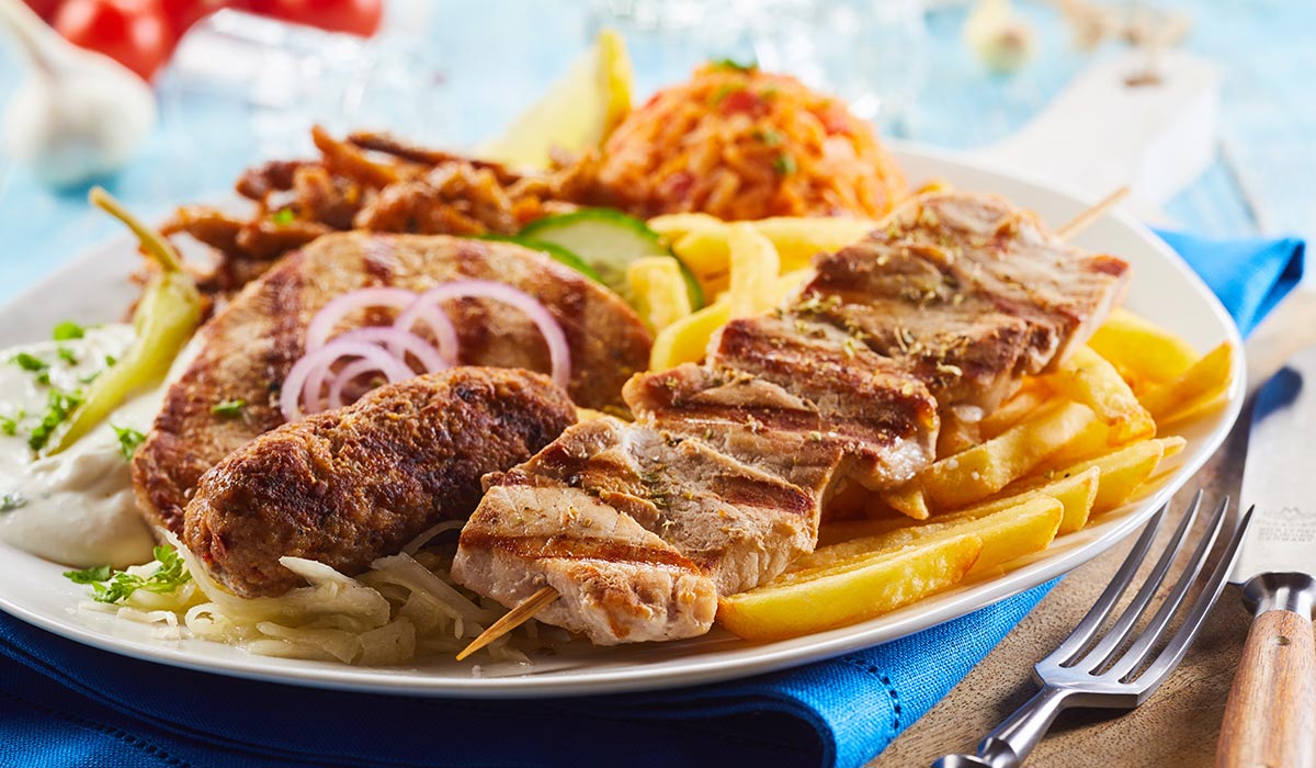 Speisekarte vom Grill