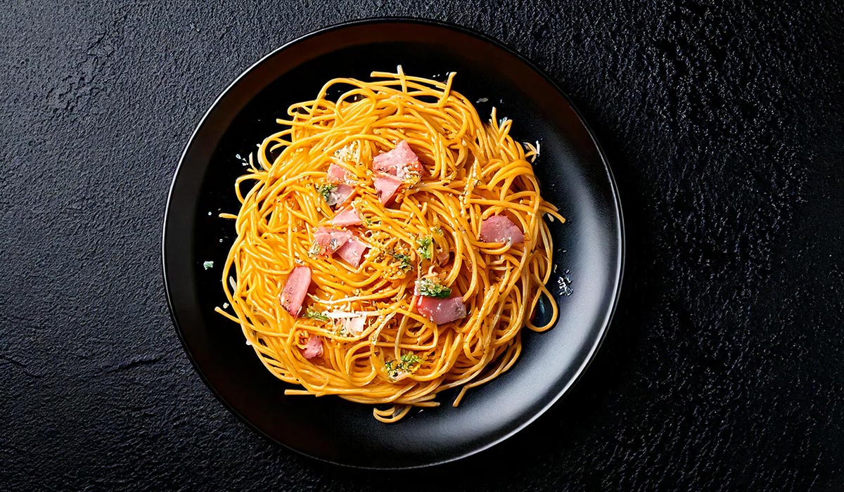 Spaghetti Curry Sahne Sauce, Speisekarte Nudelgerichte, Gyrosrestaurant in Frechen